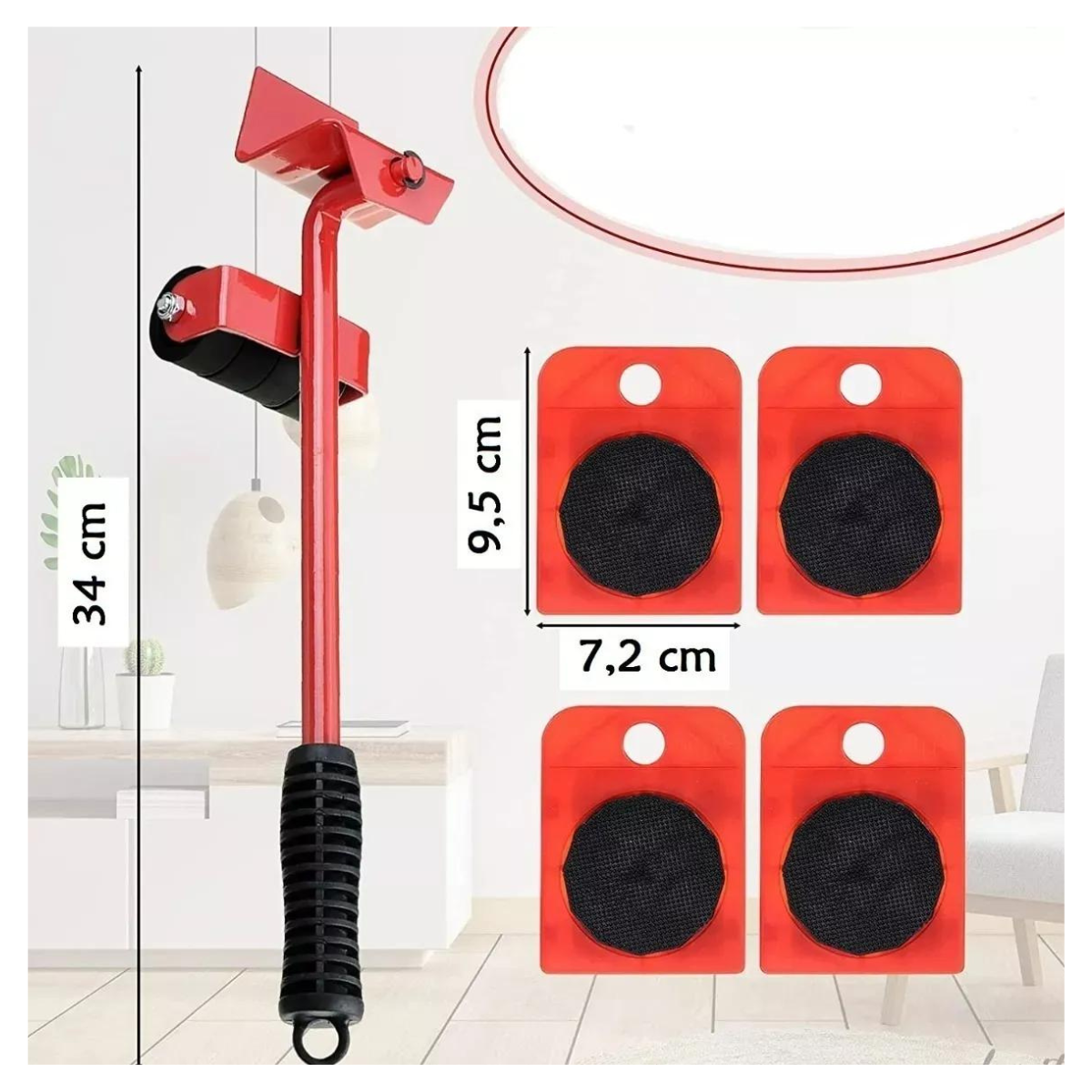 Sistema De Transporte De Muebles 4 Pcs