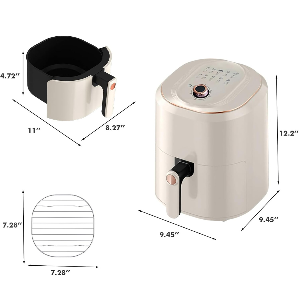 Horno Freidora de Aire Avanzada 5 Lts