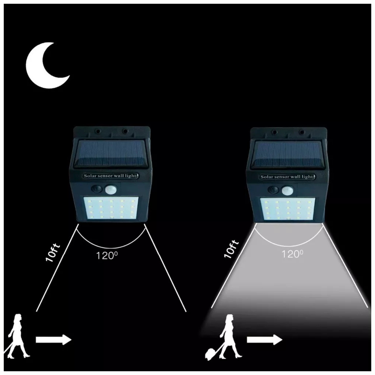 (OFERTA 2X1) Foco Solar + Sensor de Movimiento 30 LED