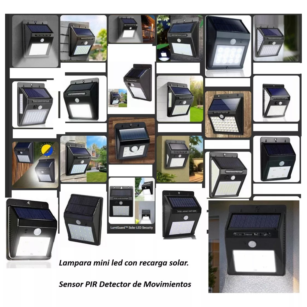 (OFERTA 2X1) Foco Solar + Sensor de Movimiento 30 LED