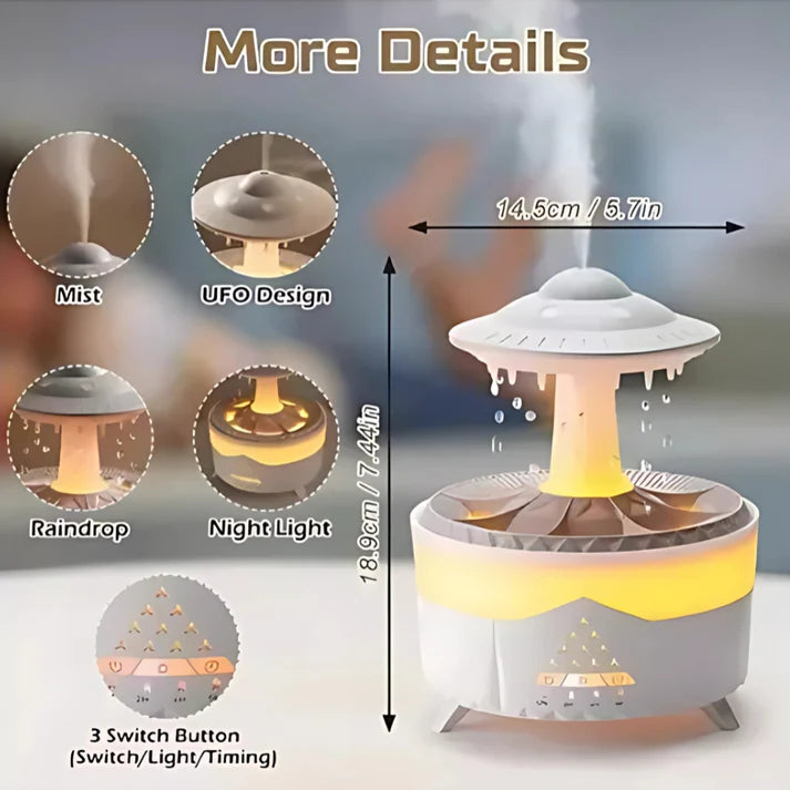 Humidificador Aromaterapia Lluvia