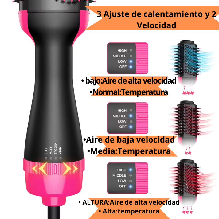 Cepillo secador 3 en 1