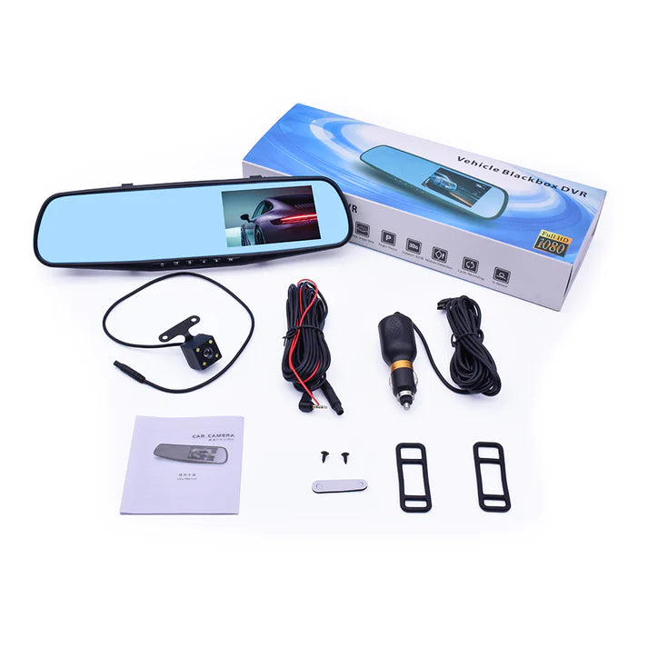 Espejo Retrovisor+Cámara Frontal y Retro