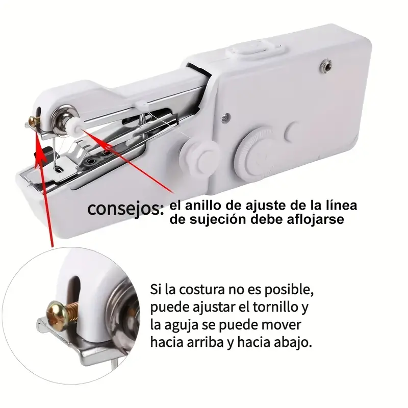 Mini Máquina De Coser Portátil De Mano